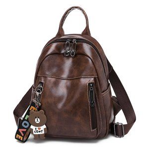 Women Soft Leather Backpack